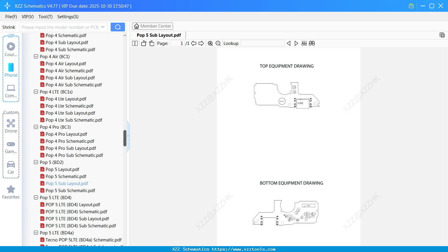 Tecno Pop 5 Sub Layout
